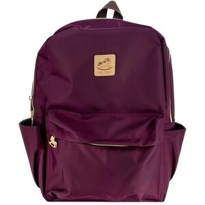 Waterproof Burgundy Large Backpack for School Work